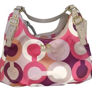 Coach Maggie Madison Multicolor Signature Sateen Women's Bag